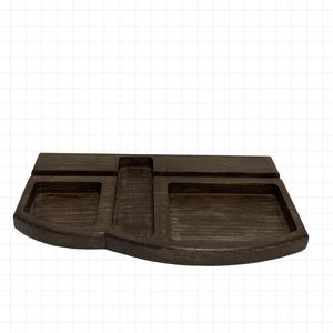 Thin Dark Wood Colored Desk Caddy!